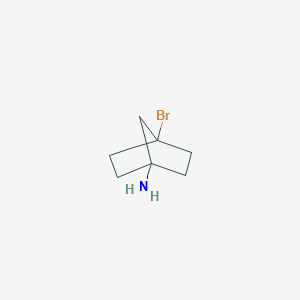 molecular formula C7H12BrN B12993994 4-Bromobicyclo[2.2.1]heptan-1-amine 