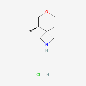 molecular formula C8H16ClNO B12994052 (S)-5-Methyl-7-oxa-2-azaspiro[3.5]nonane hydrochloride 