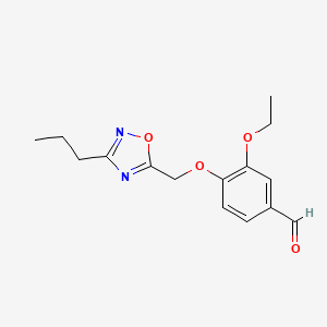 3-Ethoxy-4-((3-propyl-1,2,4-oxadiazol-5-yl)methoxy)benzaldehyde