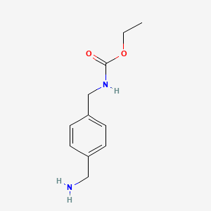 molecular formula C11H16N2O2 B12994063 Ethyl 4-(aminomethyl)benzylcarbamate 