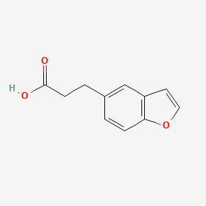 molecular formula C11H10O3 B12994102 3-(5-Benzofuryl)propanoic Acid 