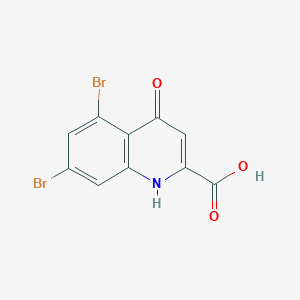 5,7-Dibromo-4-oxo-1,4-dihydroquinoline-2-carboxylic acid