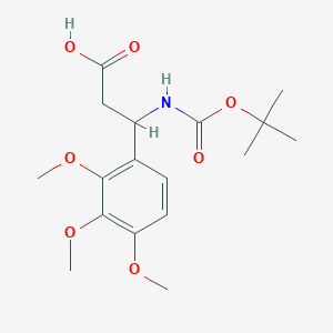 3-tert-Butoxycarbonylamino-3-(2,3,4-trimethoxy-phenyl)-propionic acid