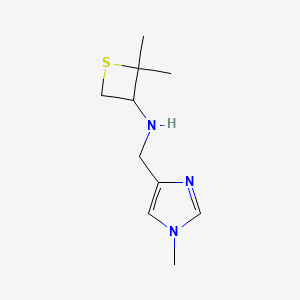 2,2-Dimethyl-N-((1-methyl-1H-imidazol-4-yl)methyl)thietan-3-amine