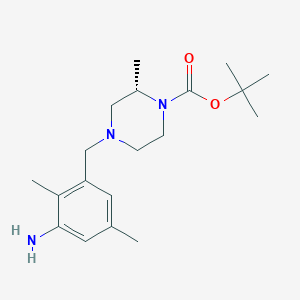 tert-Butyl (S)-4-(3-amino-2,5-dimethylbenzyl)-2-methylpiperazine-1-carboxylate