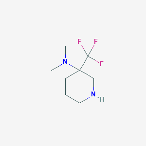 N,N-Dimethyl-3-(trifluoromethyl)piperidin-3-amine