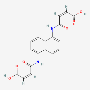 3-[5-(3-Carboxy-acryloylamino)-naphthalen-1-ylcarbamoyl]-acrylic acid