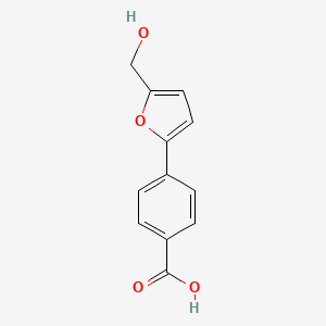 molecular formula C12H10O4 B1299422 4-(5-Hydroxymethyl-furan-2-yl)-benzoic acid CAS No. 53782-69-7