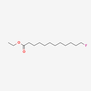 molecular formula C14H27FO2 B12994251 Ethyl 12-fluorododecanoate CAS No. 373-26-2