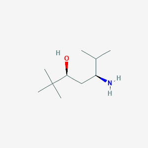 molecular formula C10H23NO B12994261 (3S,5S)-5-amino-2,2,6-trimethylheptan-3-ol 