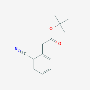 molecular formula C13H15NO2 B12994267 Tert-butyl 2-(2-cyanophenyl)acetate 