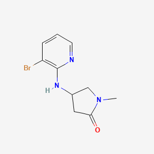 4-((3-Bromopyridin-2-yl)amino)-1-methylpyrrolidin-2-one