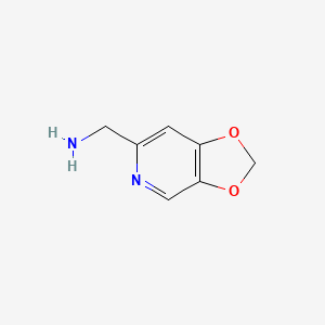 molecular formula C7H8N2O2 B12994378 [1,3]Dioxolo[4,5-c]pyridin-6-ylmethanamine 