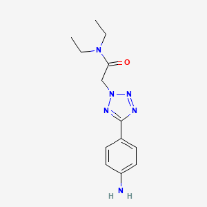 molecular formula C13H18N6O B1299439 2-[5-(4-Amino-phenyl)-tetrazol-2-yl]-N,N-diethyl-acetamide CAS No. 436092-91-0