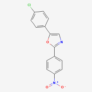 5-(4-Chlorophenyl)-2-(4-nitrophenyl)oxazole