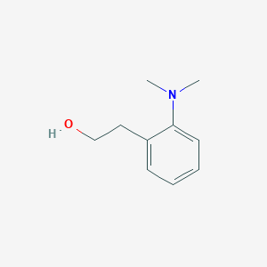 molecular formula C10H15NO B12994421 2-(2-(Dimethylamino)phenyl)ethanol CAS No. 5339-27-5