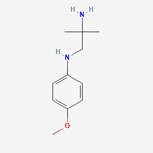 molecular formula C11H18N2O B12994424 N1-(4-Methoxyphenyl)-2-methyl-1,2-propanediamine 