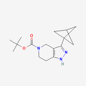 tert-Butyl 3-(bicyclo[1.1.1]pentan-1-yl)-2,4,6,7-tetrahydro-5H-pyrazolo[4,3-c]pyridine-5-carboxylate