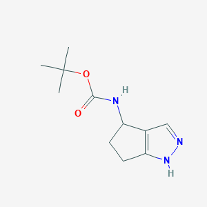 tert-butyl N-(1,4,5,6-tetrahydrocyclopenta[c]pyrazol-4-yl)carbamate