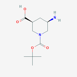 (3S,5R)-5-Amino-1-(tert-butoxycarbonyl)piperidine-3-carboxylic acid