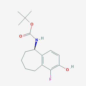 tert-Butyl (R)-(1-fluoro-2-hydroxy-6,7,8,9-tetrahydro-5H-benzo[7]annulen-5-yl)carbamate