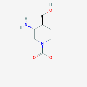 tert-butyl (3R,4S)-3-amino-4-(hydroxymethyl)piperidine-1-carboxylate