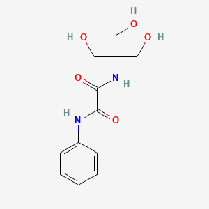 molecular formula C12H16N2O5 B1299455 N-[2-羟基-1,1-双(羟甲基)乙基]-N'-苯基乙二酰胺 CAS No. 61206-72-2