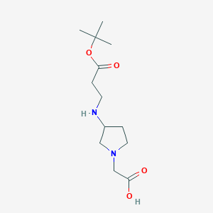 2-(3-((3-(tert-Butoxy)-3-oxopropyl)amino)pyrrolidin-1-yl)aceticacid