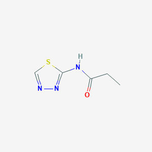 molecular formula C5H7N3OS B12994663 N-(1,3,4-Thiadiazol-2-yl)propionamide 