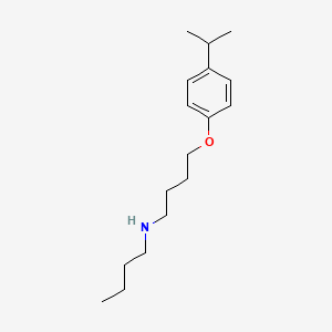 molecular formula C17H29NO B1299468 N-丁基-4-(4-丙-2-基苯氧基)丁-1-胺 CAS No. 5527-74-2