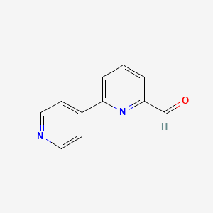 molecular formula C11H8N2O B12994691 [2,4'-Bipyridine]-6-carbaldehyde 