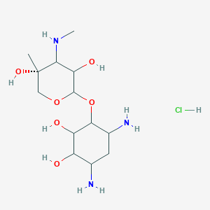 (5R)-2-(4,6-diamino-2,3-dihydroxycyclohexyl)oxy-5-methyl-4-(methylamino)oxane-3,5-diol;hydrochloride