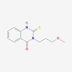 molecular formula C12H14N2O2S B1299478 2-mercapto-3-(3-methoxypropyl)quinazolin-4(3H)-one CAS No. 216880-47-6