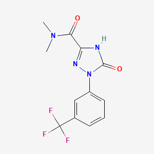 N,N-Dimethyl-5-oxo-1-(3-(trifluoromethyl)phenyl)-2,5-dihydro-1H-1,2,4-triazole-3-carboxamide