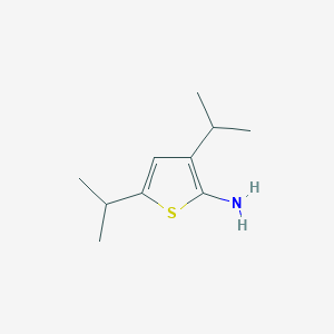 molecular formula C10H17NS B12994805 3,5-Diisopropylthiophen-2-amine 