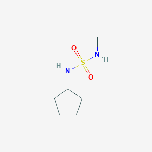 molecular formula C6H14N2O2S B12994842 N-(methylsulfamoyl)cyclopentanamine 