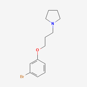 molecular formula C13H18BrNO B1299487 1-(3-(3-Bromophenoxy)propyl)pyrrolidine CAS No. 690650-23-8