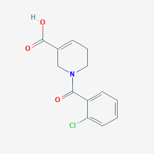 molecular formula C13H12ClNO3 B12994880 1-(2-Chlorobenzoyl)-1,2,5,6-tetrahydropyridine-3-carboxylic acid 