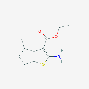 ethyl 2-amino-4-methyl-5,6-dihydro-4H-cyclopenta[b]thiophene-3-carboxylate