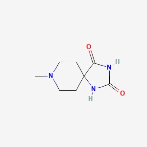 molecular formula C8H13N3O2 B1299495 8-甲基-1,3,8-三氮杂螺[4.5]癸烷-2,4-二酮 CAS No. 52094-69-6
