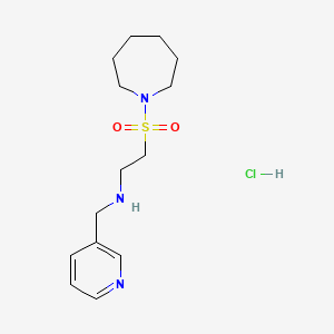 2-(Azepan-1-ylsulfonyl)-N-(pyridin-3-ylmethyl)ethanamine hydrochloride