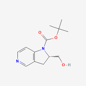 tert-Butyl (S)-2-(hydroxymethyl)-2,3-dihydro-1H-pyrrolo[3,2-c]pyridine-1-carboxylate