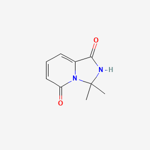 molecular formula C9H10N2O2 B12995028 3,3-Dimethyl-2,3-dihydroimidazo[1,5-a]pyridine-1,5-dione 