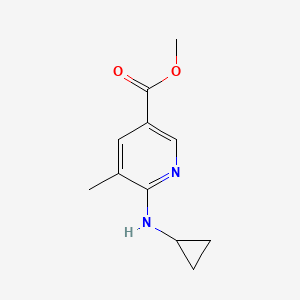 Methyl 6-(cyclopropylamino)-5-methylnicotinate