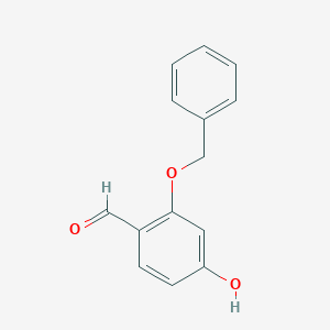 molecular formula C14H12O3 B12995078 2-(Benzyloxy)-4-hydroxybenzaldehyde 