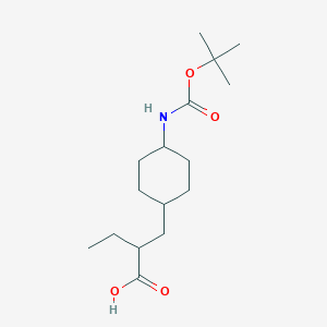 trans 2-(4-tert-Butoxycarbonylamino-cyclohexylmethyl)-butyric acid