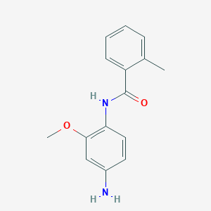 B1299514 N-(4-amino-2-methoxyphenyl)-2-methylbenzamide CAS No. 436089-19-9