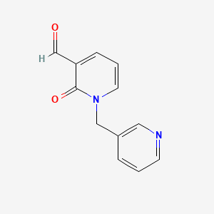 2-Oxo-1-(pyridin-3-ylmethyl)-1,2-dihydropyridine-3-carbaldehyde