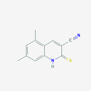 2-Mercapto-5,7-dimethylquinoline-3-carbonitrile