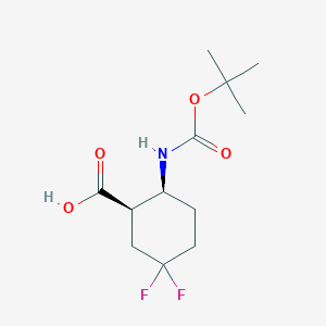 (1R,2S)-2-((tert-Butoxycarbonyl)amino)-5,5-difluorocyclohexane-1-carboxylic acid